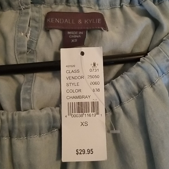 PACSUN Chambray Crop Top - Picture 3 of 3